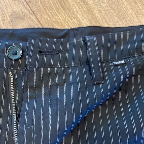 Hurley black striped shorts size 32. Long style. - Picture 2 of 6